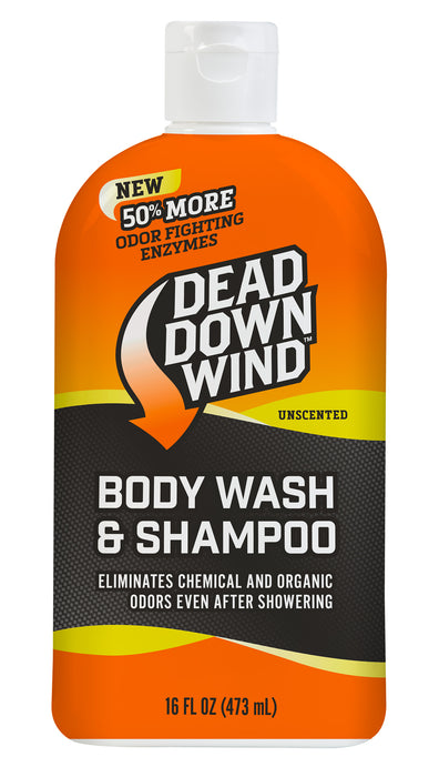 Dead Down Wind 121618 Shampoo/Body Wash  Odor Eliminator Unscented Scent 16 oz