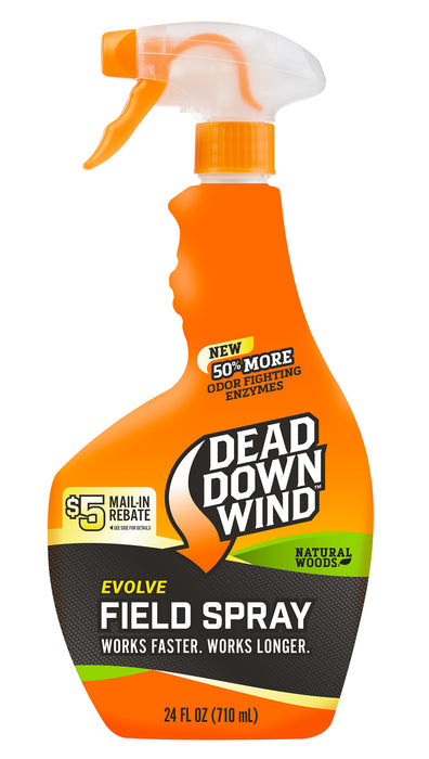 Dead Down Wind 1392418 Evolve Field Spray  Cover Scent Natural Woods Scent 24 oz Trigger Spray