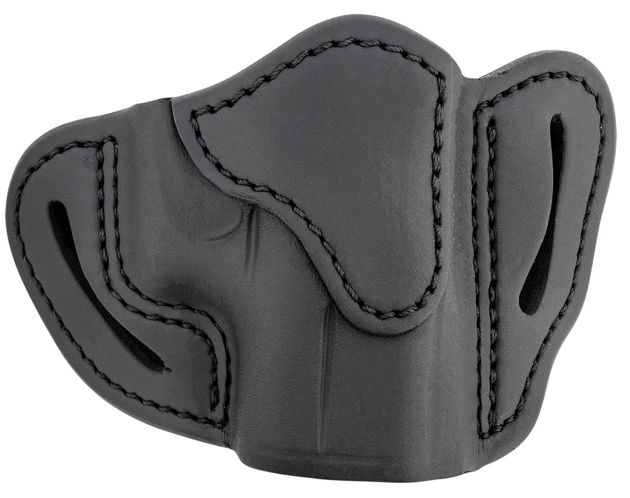 1791 Gunleather ORBHCSBLR BHC Optic Ready OWB Compact Stealth Black Leather Belt Slide Compatible w/Glock 43/Sig P365/Walther PPK Right Hand Includes Belt Clip