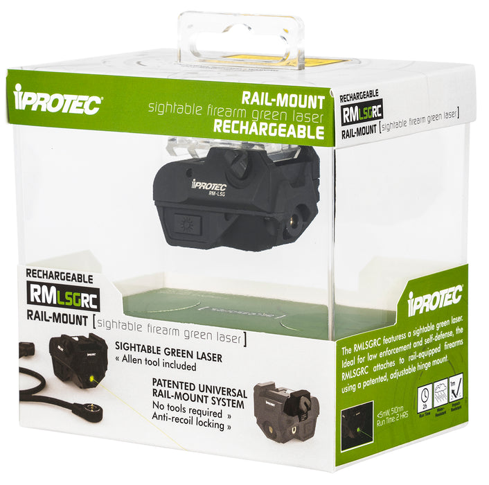 iProtec IPRSPS0001 RMLSG RC Rail-Mount Green Laser  Black