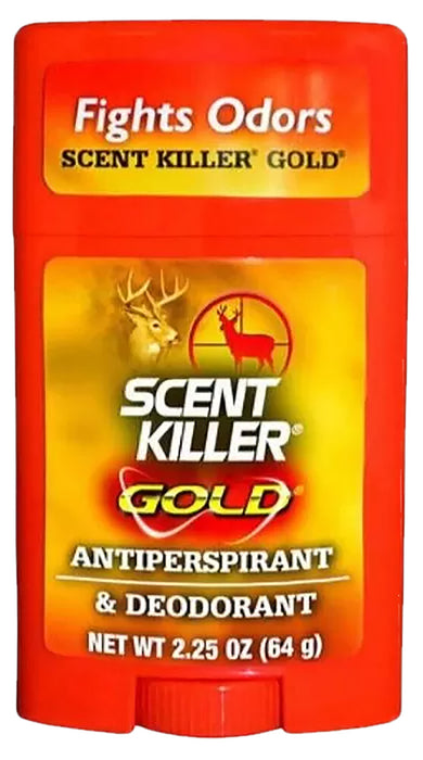 Wildlife Research 1247 Scent Killer Gold Antiperspirant & Deodorant Odor Eliminator Odorless Scent 2.25 oz Stick