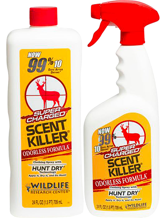 Wildlife Research 559 Super Charged Scent Killer Combo Odor Eliminator, Odorless Scent 24 oz Trigger Spray