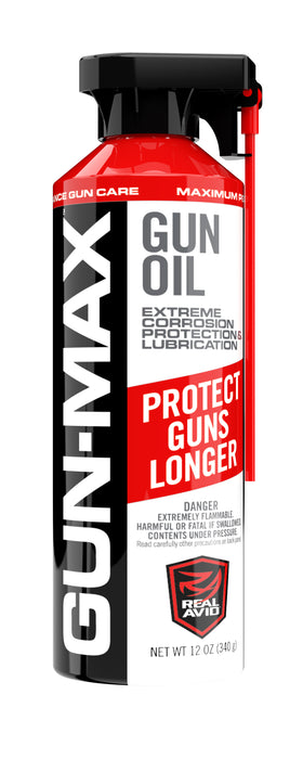 Real Avid AVMLP12A Gun-Max Gun Oil Cleans, Lubricates, Protects 12 oz Aerosol