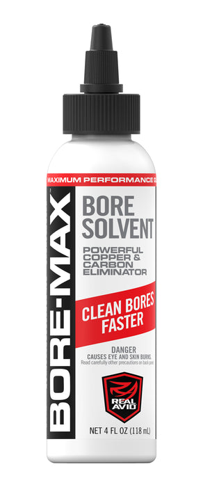 Real Avid AVBMBS4L Bore-Max Solvent Removes Carbon, Powder, Lead, Plastic Fouling 4 oz Bottle