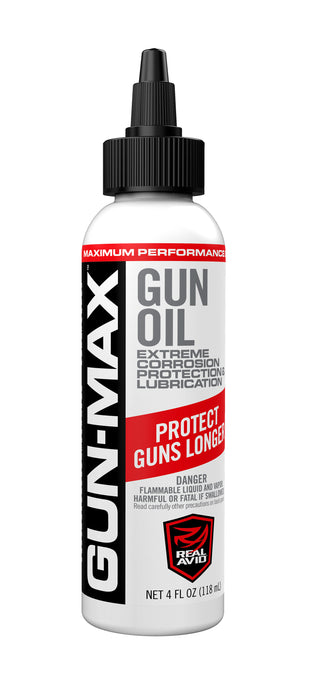 Real Avid AVBMGO4L Gun-Max Gun Oil Cleans, Lubricates, Protects 4 oz Bottle