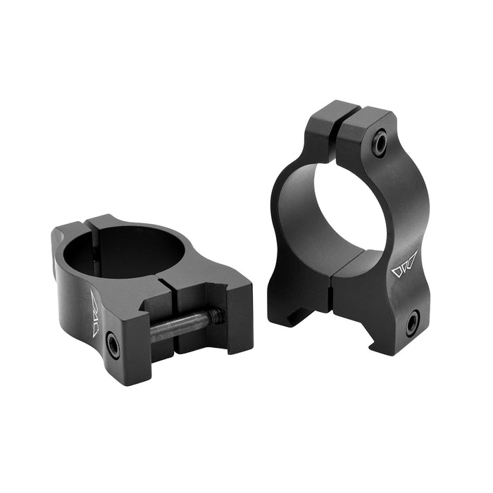 Warne V401M Scope Rings Vapor Matte Black 1" Medium 0 MOA