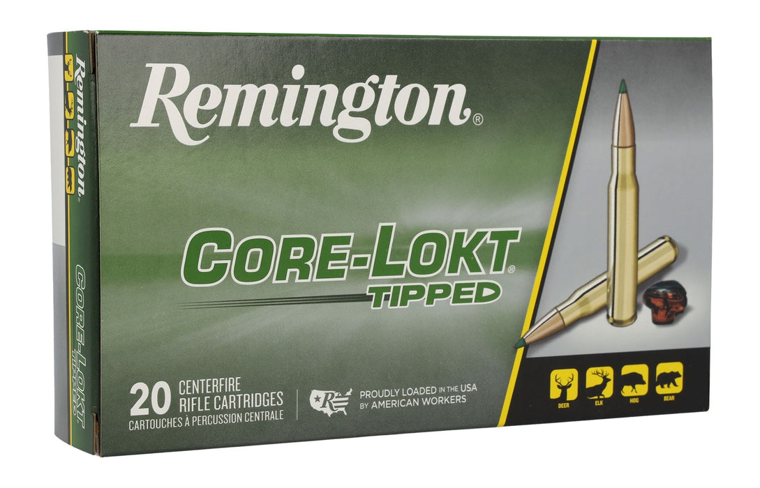 Remington Ammunition 29035 Core-Lokt Tipped 30-06Springfield 165gr Core-Lokt Tipped 20 Per Box/10 Case