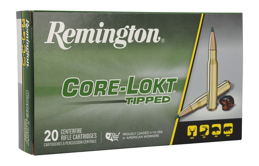 Remington Ammunition 29037 Core-Lokt Tipped 30-06Springfield 180gr Core-Lokt Tipped 20 Per Box/10 Case