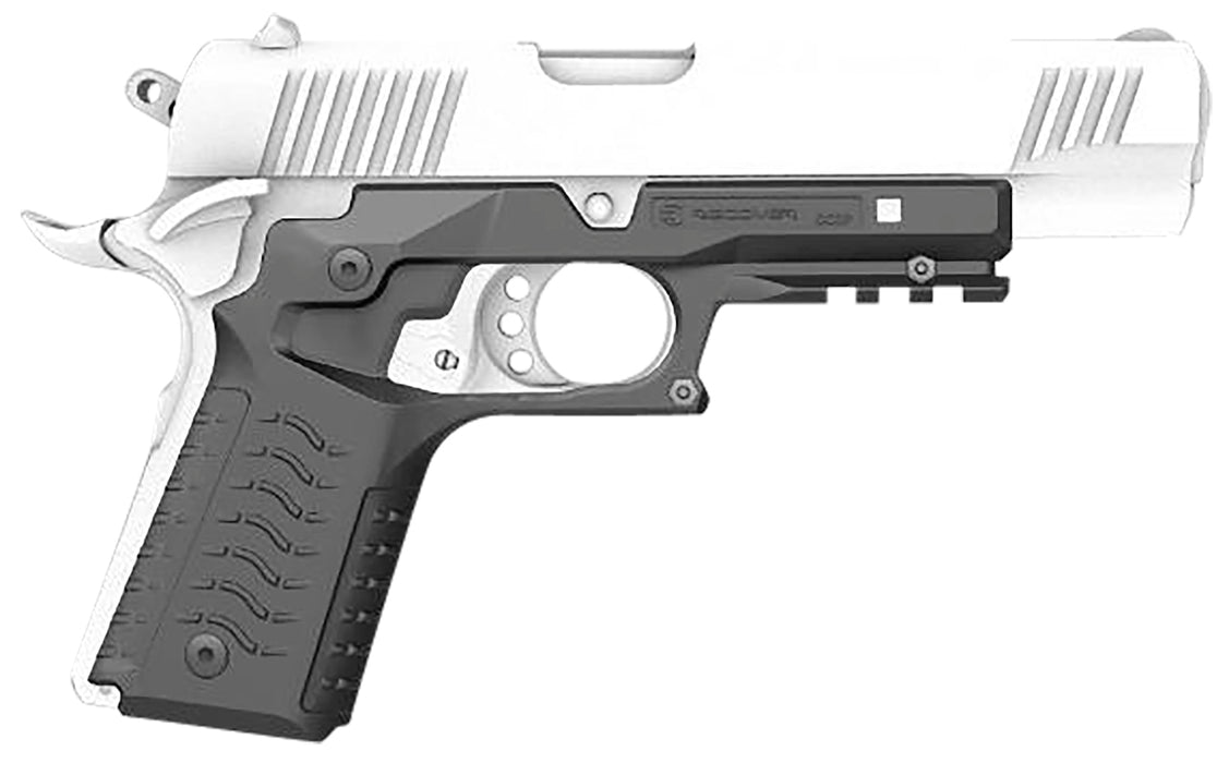 Recover Tactical CC3H-01 Grip & Rail System  Black Polymer Picatinny for Standard Frame 1911