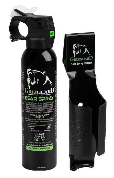 UDAP 260GG Griz Guard Bear Pepper Spray Black Effective 30 ft 9.2oz Spray Repels Bears