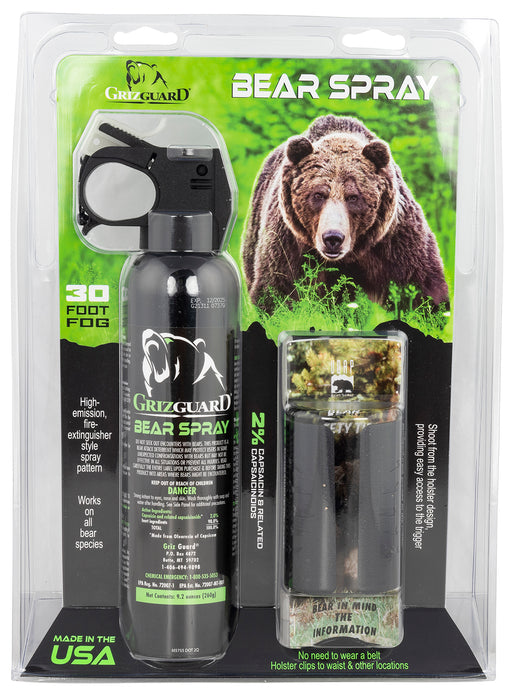 UDAP 260GG Griz Guard Bear Pepper Spray Black Effective 30 ft 9.2oz Spray Repels Bears