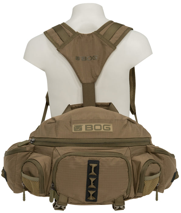 Bog-Pod 1159190 Ultimatum Hunting Fanny Pack made of Tear Resistant Nylon with OD Green Finish, YKK Zippers, 1000 cu.in Volume & Padded EVA Waist Belt