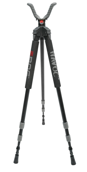 Bog-Pod 1100479 Havoc  Tripod made of Black Finish Aluminum with Foam Grip, Rubber Feet, 360 Degree Pan & 22-50" Vertical Adjustment