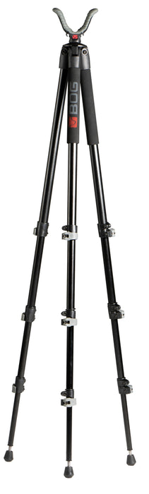 Bog-Pod 1100482 Folding Tripod Adrenaline made of Black Finish Aluminum with Foam Grip, Rubber Feet, 360 Degree Pan, 25 Degree Cant & 16-72" Vertical Adjustment