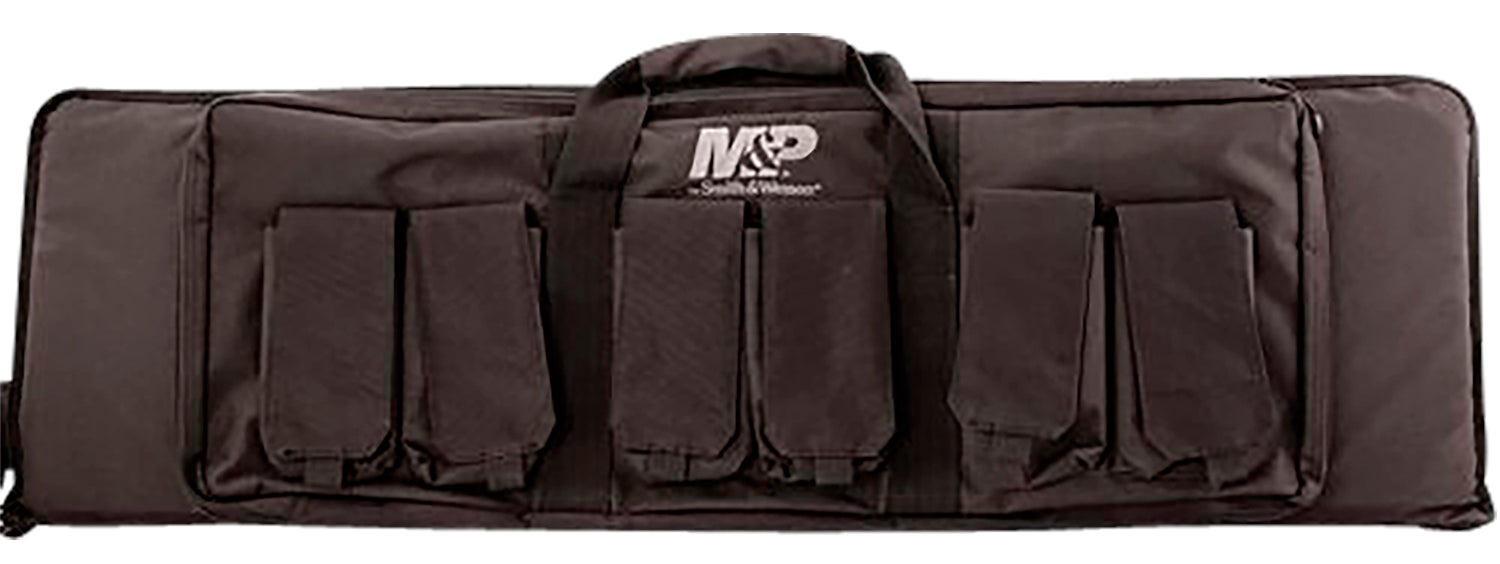 M&P Accessories 110025 Pro Tac Gun Case 42" Black Nylon w/ Full Length External Pocket & 6 Magazine Pouches