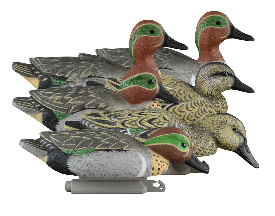 Higdon Outdoors 19943 Standard Teal  Green Wing Teal Species Multi Color Foam Filled 6 Pack