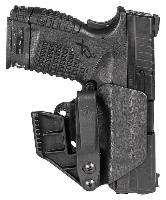 Mission First Tactical H2SFXDSAIWBM Minimalist Holster IWB Black Polymer Belt Clip Fits Springfield XD-S 9/40 3.30" Barrel Ambidextrous