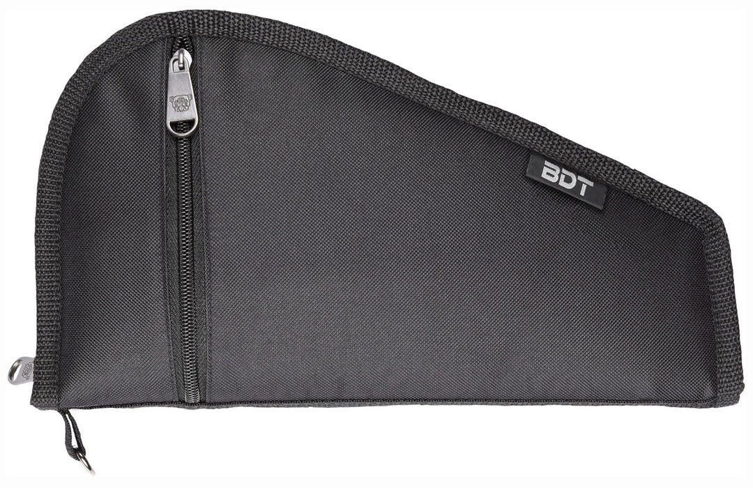 Bulldog BDT620B Deluxe Pistol Case With Pocket & Sleeve, Black Water-Resistant Outer Shell, Impact-Resistant Padding, Heat-Resistant Quilted Lining 12"L x 6"H