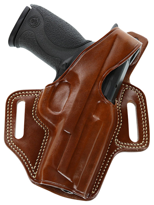 Galco FL652R Fletch  OWB Tan Leather Belt Slide Fits S&W M&P Shield Fits Ruger Max-9 Fits FN 503 Right Hand