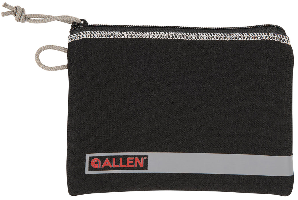 Allen 3626 Pistol Pouch  Black Polyester w/Lockable Zippers, ID Label & Fleece Lining Holds Compact Size Handgun 5" L x 7" W Interior Dimensions