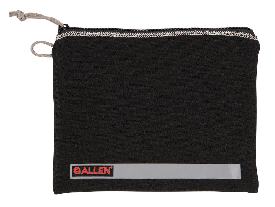 Allen 3628 Pistol Pouch  Black Polyester w/Lockable Zippers, ID Label & Fleece Lining Holds Full Size Handgun 7" L x 9" W Interior Dimensions