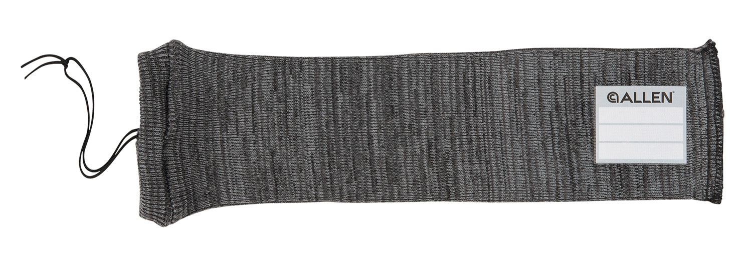 Allen 13170 Stretch Knit Handgun Sock  Gray Silicone-Treated Knit w/Custom ID Labeling Holds Handguns 14" L x 3.75" W Interior Dimensions