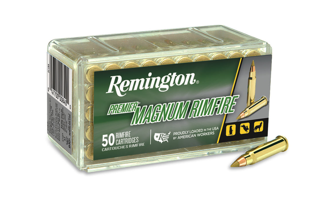 Remington Ammunition 20023 Magnum Rimfire  17HMR 17gr Jacketed Hollow Point 50 Per Box/40 Case