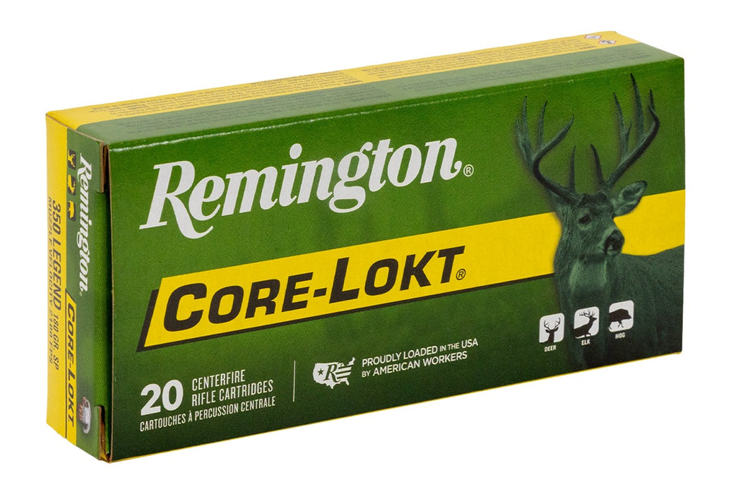 Remington Ammunition 20012 Core-Lokt  350Legend 180gr Soft Point Core Lokt 20 Per Box/10 Case