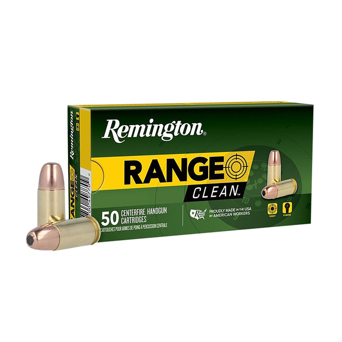 Remington Ammunition 27681 Range  9mm Luger 115 gr Flat Nose Enclosed Base (FNEB) 50 Bx/10 Cs