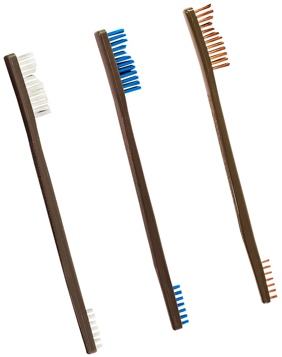 Otis FG3163 AP Brushes  Bronze/Nylon/Stainless Steel Bristles 3 Pack