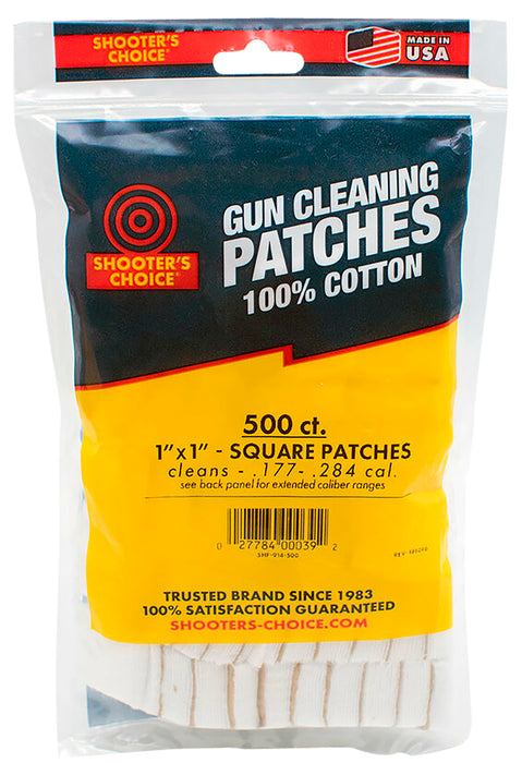 Otis 914500 Cleaning Patches  .177 - .284 Cal 1" Cotton 500 Per Pkg