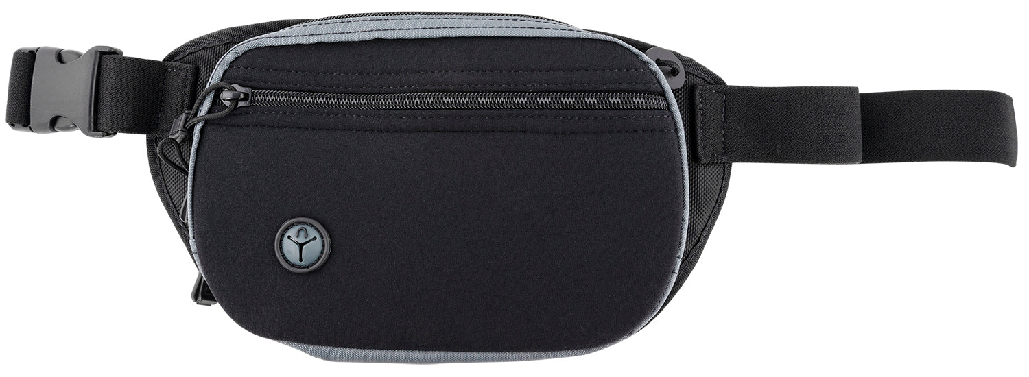 Galco FTPRGBC Fastrax PAC Waistpack Size Compact Black/Gray Neoprene Compatible w/Glock 32/Kahr CW Belt Up to 50" Wide Ambidextrous