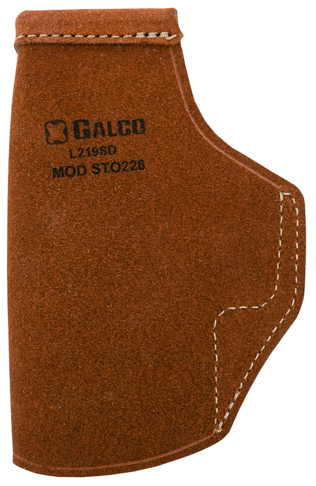 Galco STO226 Stow-N-Go  IWB Natural Leather Belt Clip Fits Glock 19X/19 Gen1-5/23 Gen2-5 Right Hand