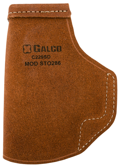 Galco STO286 Stow-N-Go  IWB Natural Leather Belt Clip Fits Glock 26 Gen3-5/27 Gen3-5/33 Right Hand