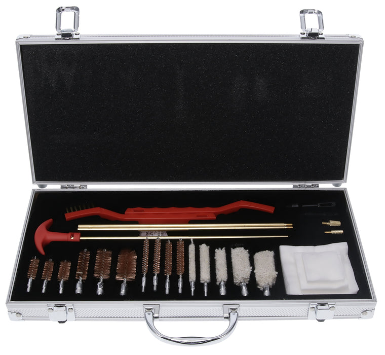 Birchwood Casey PGCK Premium Cleaning Kit Multi-Caliber/27 Pieces Silver