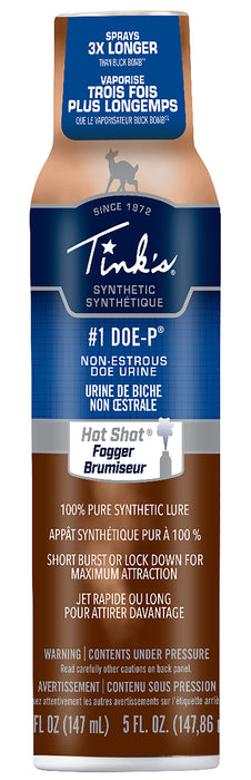 Tinks W5272BL #1 Doe-P Synthetic Deer Attractant Doe Urine Scent 5 oz Aerosol