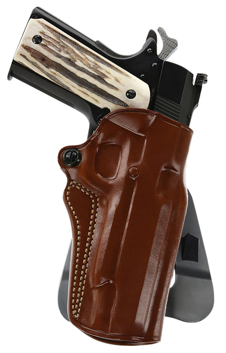 Galco SM2213R Speed Master 2.0 OWB Tan Leather Paddle Fits 1911 Fits 5" Barrel Left Hand