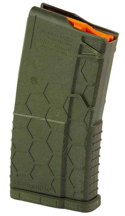 Hexmag HX20AR15ODG Shorty  OD Green Polymer 20rd 5.56x45mm NATO for AR-15