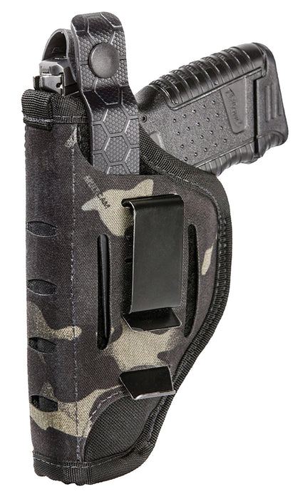 Sentry 35AH07MB Nylon  IWB/OWB MultiCam Black Nylon Belt Clip/Belt Slide Fits Large Semi-Auto Fits 4.50-5" Barrel Ambidextrous