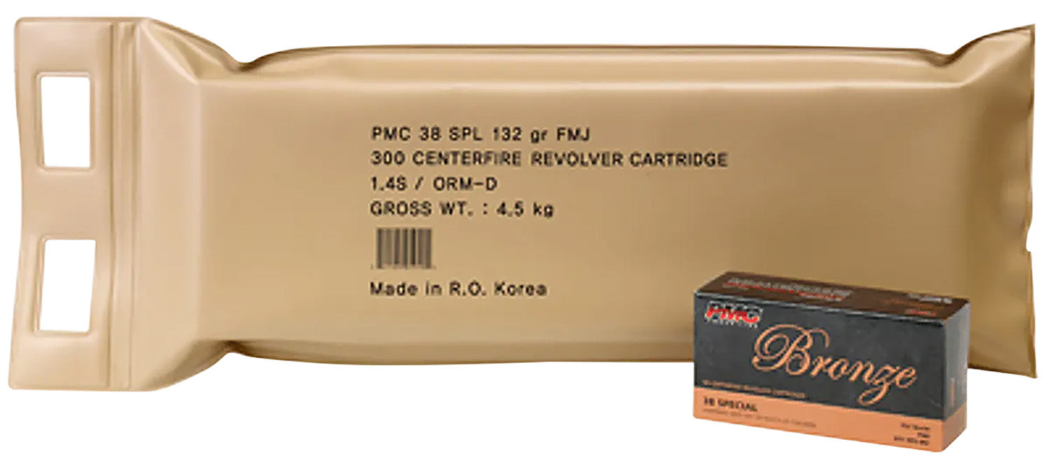 PMC 38GBP Bronze Battle Pack 38Special 132gr Full Metal Jacket 300 Per Box/3 Case