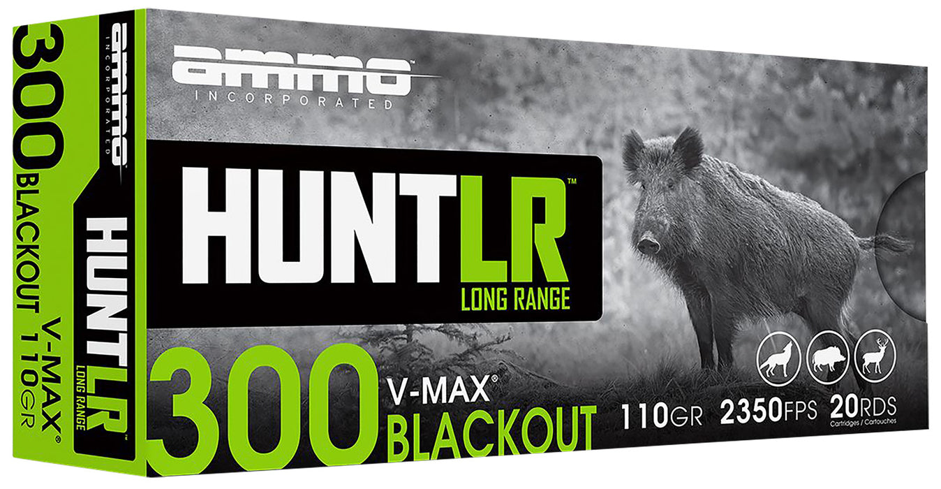 Ammo Inc 300B110VMXA20 Signature  300 Blackout 110 gr Hornady V-Max (VMX) 20 Per Box/10 Cs