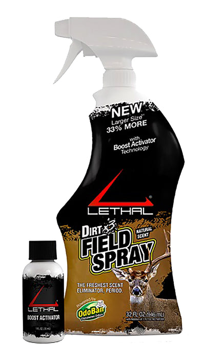 Lethal 9717E6731ZC6 Dirt Field Spray  Dirt Cover Scent/Eliminator 32 oz Trigger Spray