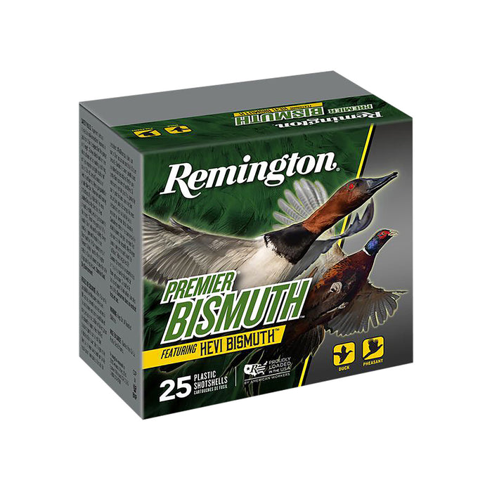 Remington Ammunition R20500 Premier Bismuth 12 Gauge 3" 1 3/8 oz 2 Shot 25 Bx/10 Cs