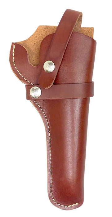 Hunter Company 1100-10 Belt  OWB Size 10 Chestnut Tan Leather Belt Loop Fits SA/DA Revolver Fits 6" Barrel Right Hand Compatible w/ Hunter Buscadero/Straight Cartridge Belts