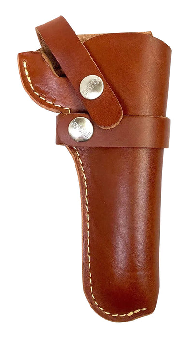 Hunter Company 1100-45 Belt  OWB Size 45 Chestnut Tan Leather Belt Loop Fits DA Revolver Fits 4.50-5" Barrel Right Hand Compatible w/ Hunter Buscadero/Straight Cartridge Belts