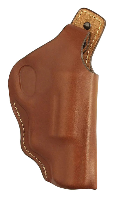 Hunter Company 1167 High Ride  OWB Chestnut Tan Leather Belt Loop Fits Taurus Public Defender Fits 2" Barrel Right Hand