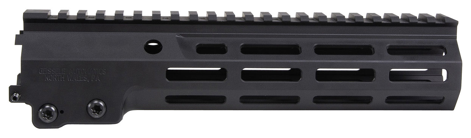 Geissele Automatics 05651B Super Modular Rail MK16 9.50" M-LOK, Black Aluminum for AR Platform, Barrel Nut Included