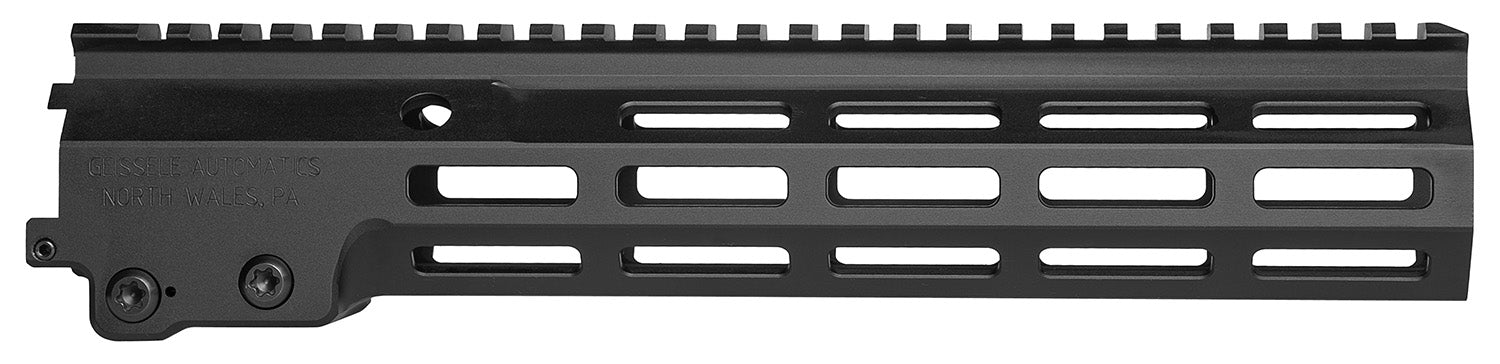 Geissele Automatics 051073B Super Modular Rail MK16 10.50" M-LOK, Black Aluminum for AR Platform, Barrel Nut Included