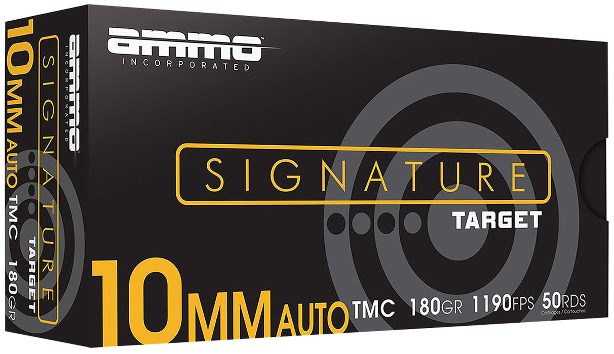 Ammo Inc 10180TMCA50 Signature  10mm Auto 180 gr Total Metal Case (TMC) 50 Per Box/20 Cs