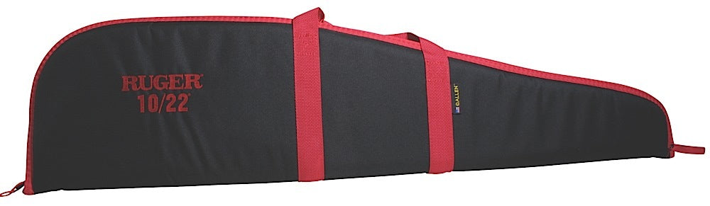 Ruger 27540 Embroidered Rifle Case 40" Black/Red Endura For Ruger 10/22